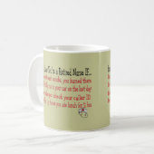 退職したなナースを…あなたは知っています コーヒーマグカップ (正面左)