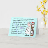 "退職したなナース"のストーリーアート--ユニークなギフト項目 カード (黄色い花)