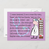 "退職したなナース"のストーリーアート--ユニークなギフト項目 ポストカード (正面/裏面)