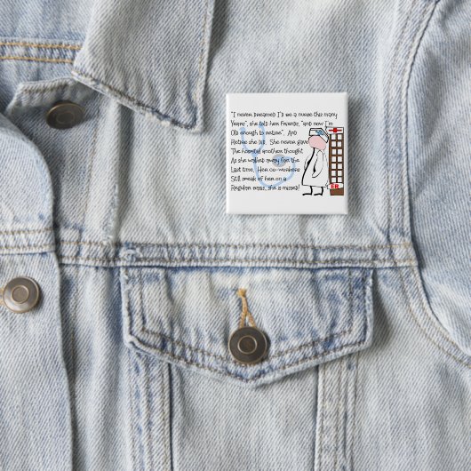 "退職したなナース"のストーリーアート--ユニークなギフト項目 缶バッジ (インサイチュ)