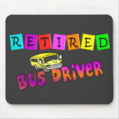 退職したなバス運転手のギフト マウスパッド (正面)