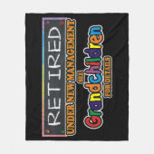 退職したな下の新しい管理。 孫に会って下さい フリースブランケット (正面)