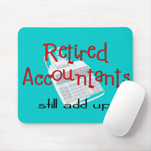 退職したな会計士は"まだ集計します" マウスパッド (マウス)