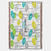 退職したな先生のアートな種のポッド毛布 スローブランケット (正面縦)