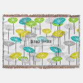 退職したな先生のアートな種のポッド毛布 スローブランケット (正面)
