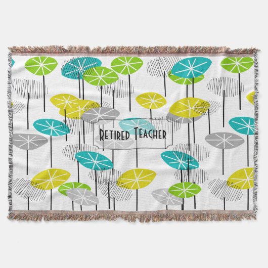 退職したな先生のアートな種のポッド毛布 スローブランケット (正面)