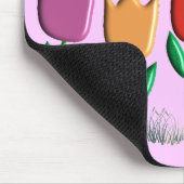 退職したな先生のチューリップのデザインのギフト マウスパッド (コーナー)