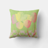 退職したな先生のチューリップの昼寝の枕 クッション (裏面)