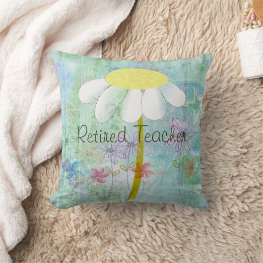 退職したな先生のデイジーの昼寝の枕 クッション (ブランケット)