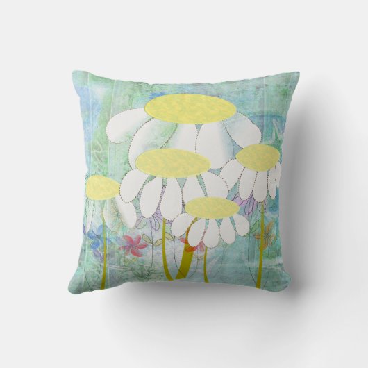 退職したな先生のデイジーの昼寝の枕 クッション (裏面)