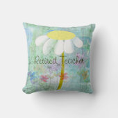 退職したな先生のデイジーの昼寝の枕 クッション (正面)