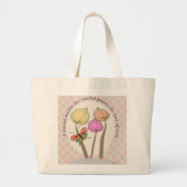 退職したな先生のトートバック ラージトートバッグ (正面)