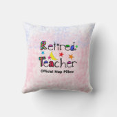 退職したな先生の枕おもしろいの昼寝の枕 クッション (裏面)