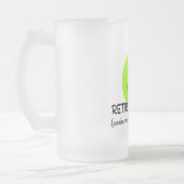 退職したな先生の緑の幸せなダンスの"ギフト フロストグラスビールジョッキ (左)