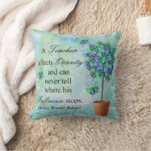 退職したな先生の蝶木の引用文の枕 クッション (ブランケット)