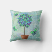 退職したな先生の蝶木の引用文の枕 クッション (裏面)