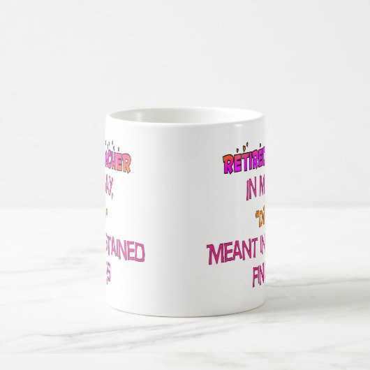 退職したな先生の"インクによって汚される指"同様に! コーヒーマグカップ (中央)