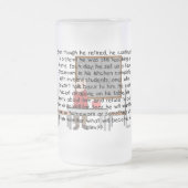 退職したな先生の"フェイクな教室"のストーリーアートのギフト フロストグラスビールジョッキ (中央)