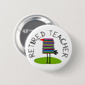 退職したな先生の"本の鳥"のギフト 缶バッジ (正面&裏面)