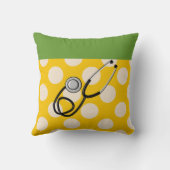 退職したな労働および配達ナースの鳥の枕 クッション (裏面)