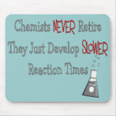 退職したな化学者のギフト マウスパッド (正面)