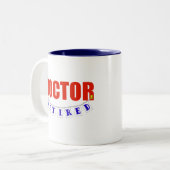 退職したな医者 ツートーンマグカップ (正面左)