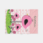 退職したな司書のフリースブランケット フリースブランケット (正面(横))