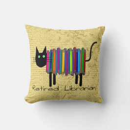 退職したな司書の本猫の枕 クッション