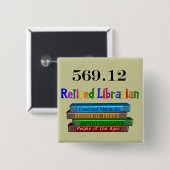 退職したな司書569.0 (デューイの十進法) 缶バッジ (正面&裏面)