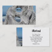 退職したな名刺は退職の海をiRetired コーリングカード (正面/裏面)
