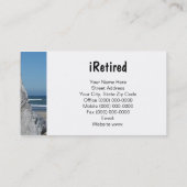 退職したな名刺は退職の海をiRetired コーリングカード (裏面)