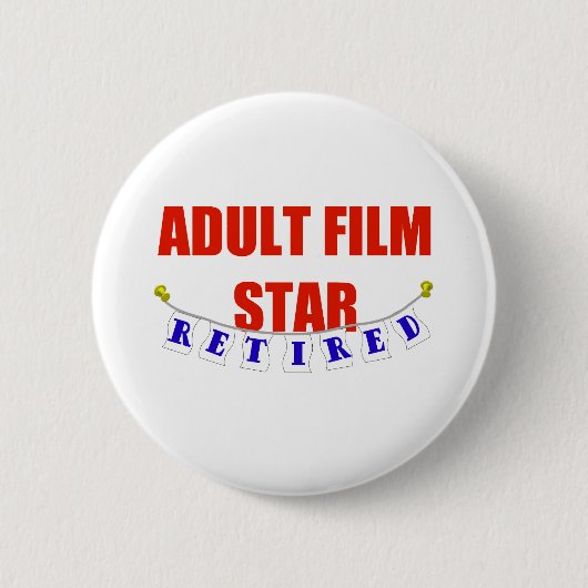 退職したな大人の映画スター 缶バッジ (正面)
