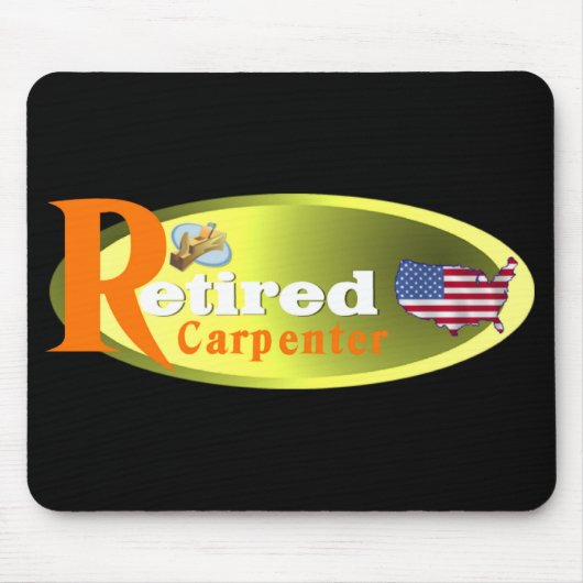 退職したな大工米国 マウスパッド (正面)