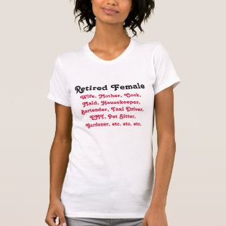 退職したな女性 Tシャツ
