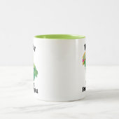 退職したな学校の心理学者のギフト ツートーンマグカップ (中央)