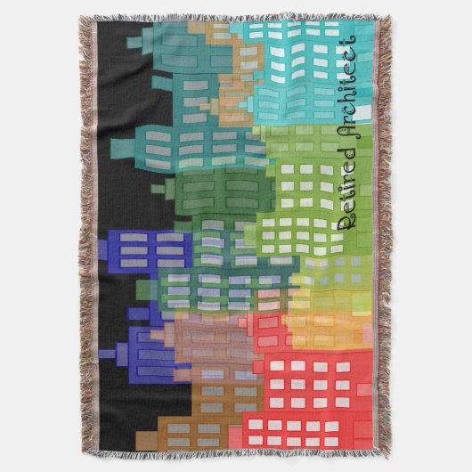 退職したな建築家の芸術毛布 スローブランケット (正面縦)