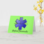 退職したな救急医療隊員のギフト カード (黄色い花)