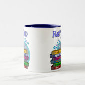 退職したな数学の教師のギフト ツートーンマグカップ (中央)