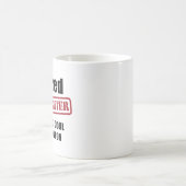 退職したな消防士 コーヒーマグカップ (中央)