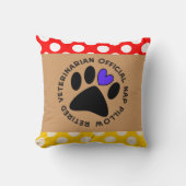 退職したな獣医の感謝 クッション (正面)