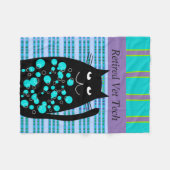 退職したな獣医の技術のフリースブランケット フリースブランケット (正面(横))