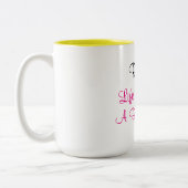 退職したな生命は実際に今はビーチです ツートーンマグカップ (左)