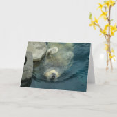 退職したな白くま カード (黄色い花)