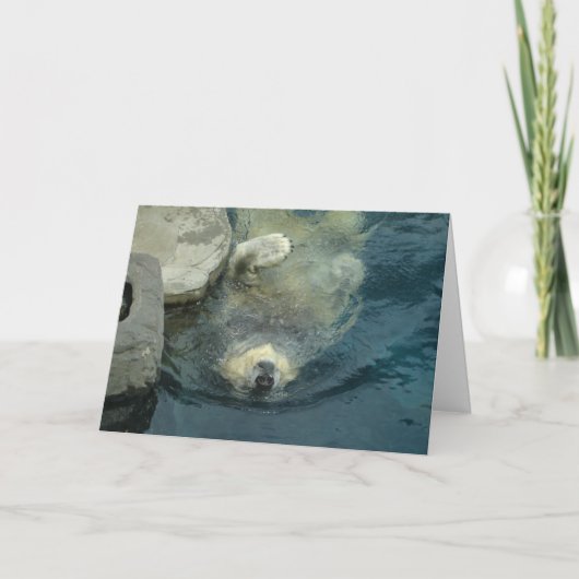 退職したな白くま カード (正面)