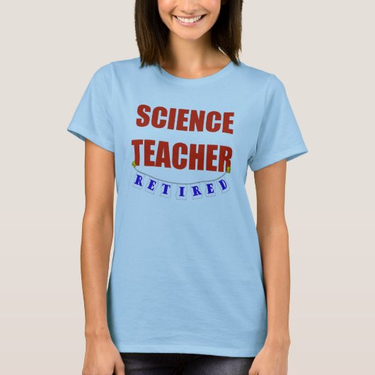 退職したな科学の教師 Tシャツ (正面)
