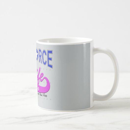 退職したな空軍妻マグ コーヒーマグカップ (右)