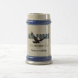 退職したな空軍退役軍人 ビールジョッキ
