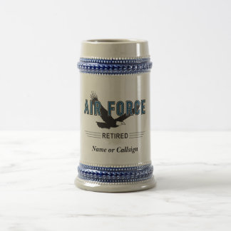 退職したな空軍退役軍人 ビールジョッキ