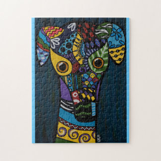 退職したな競争のグレイハウンドの救助のパズル ジグソーパズル