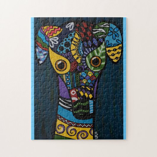 退職したな競争のグレイハウンドの救助のパズル ジグソーパズル (縦)